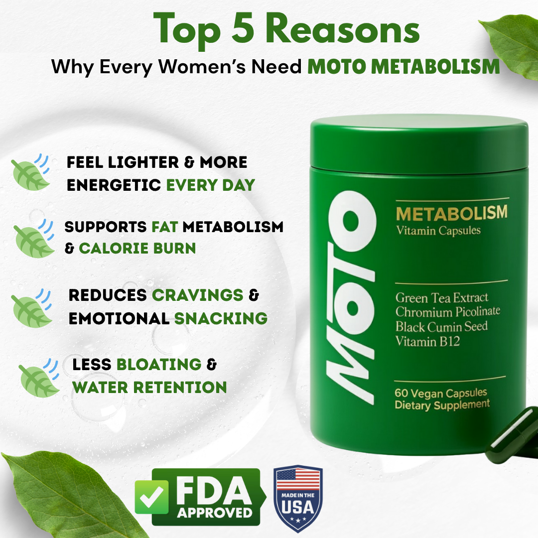 MOTO™ Metabolism Support for Women, Natural Energy & Appetite Balance