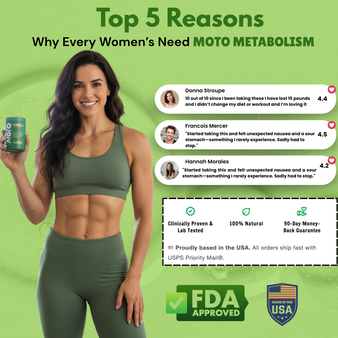 MOTO™ Metabolism Support for Women, Natural Energy & Appetite Balance